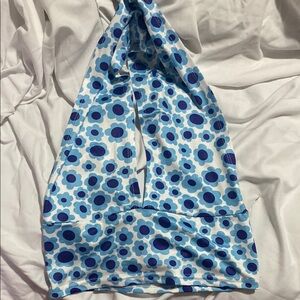 Floral Blue Woman Top